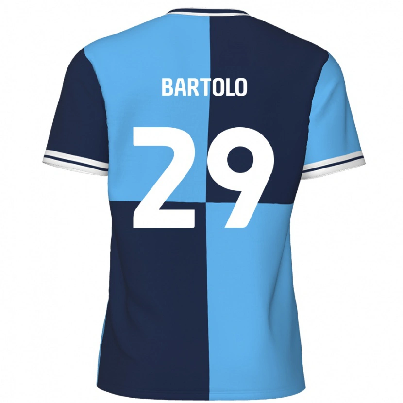 Danxen Kinderen Jaiden Bartolo #29 Hemelsblauw Donkerblauw Thuisshirt Thuistenue 2024/25 T-Shirt