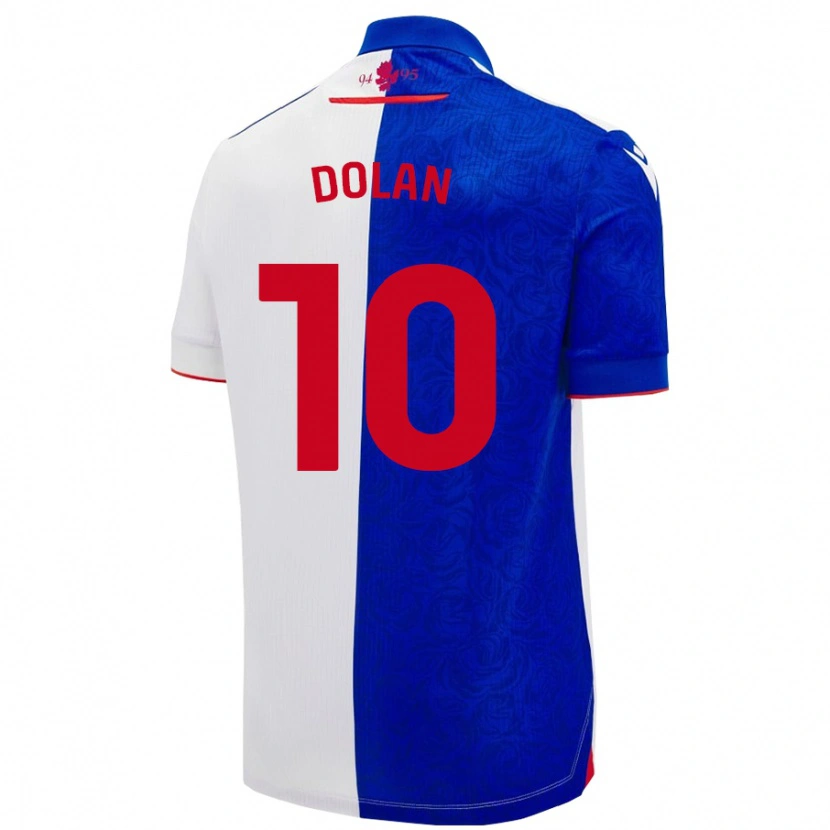 Danxen Kinderen Tyrhys Dolan #10 Hemelsblauw Wit Thuisshirt Thuistenue 2024/25 T-Shirt