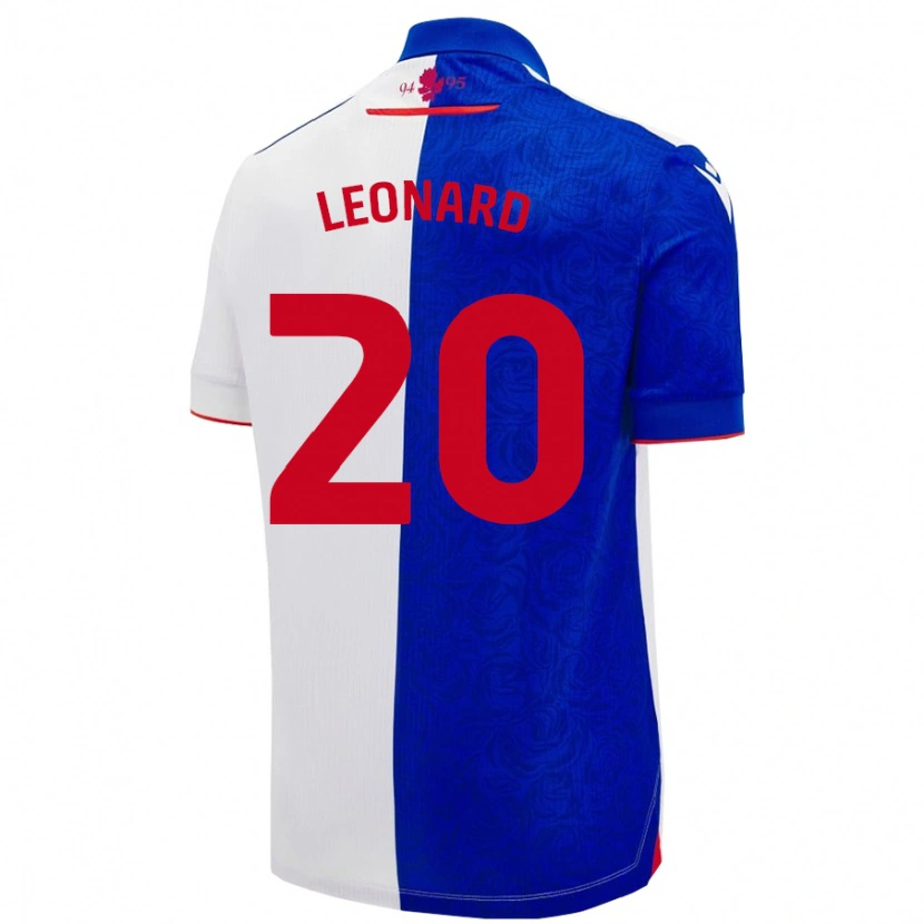 Danxen Kinderen Harry Leonard #20 Hemelsblauw Wit Thuisshirt Thuistenue 2024/25 T-Shirt