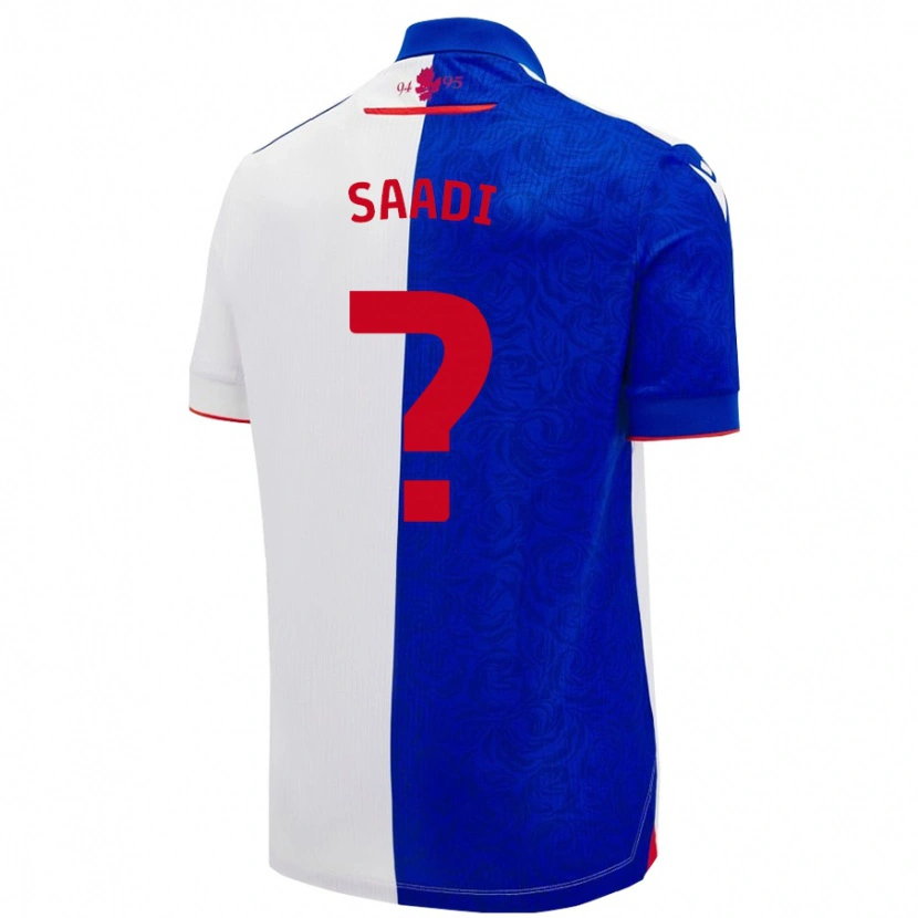 Danxen Kinderen Jalil Saadi #0 Hemelsblauw Wit Thuisshirt Thuistenue 2024/25 T-Shirt