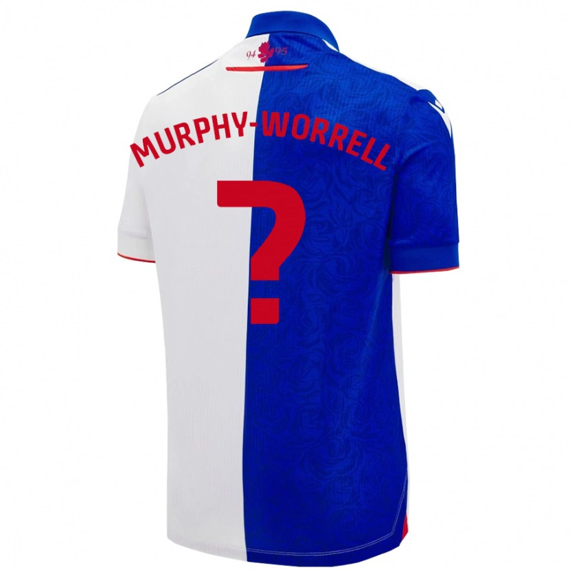 Danxen Kinderen Paul Murphy-Worrell #0 Hemelsblauw Wit Thuisshirt Thuistenue 2024/25 T-Shirt