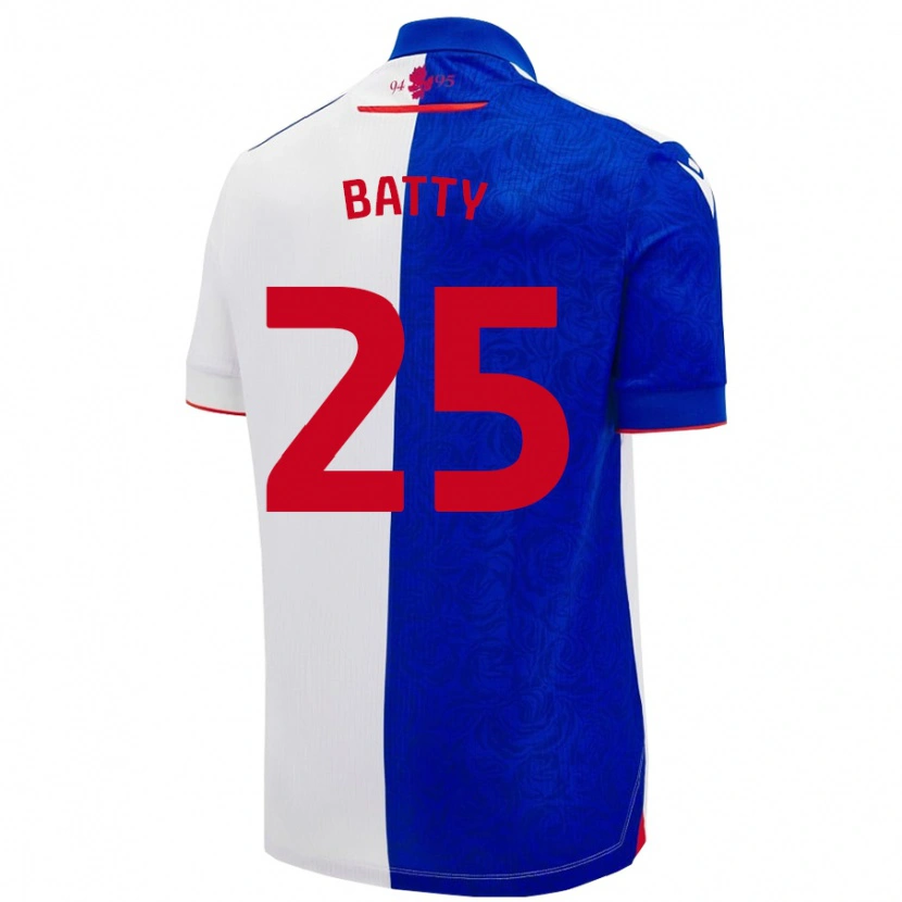 Danxen Kinderen Jake Batty #25 Hemelsblauw Wit Thuisshirt Thuistenue 2024/25 T-Shirt