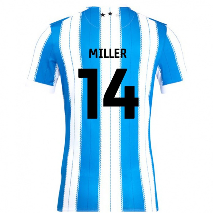 Danxen Kinderen Mickel Miller #14 Blauw Wit Thuisshirt Thuistenue 2024/25 T-Shirt