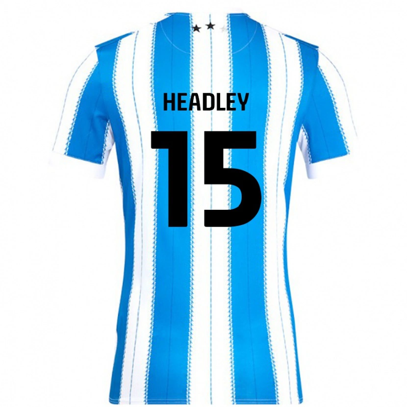 Danxen Kinderen Jaheim Headley #15 Blauw Wit Thuisshirt Thuistenue 2024/25 T-Shirt