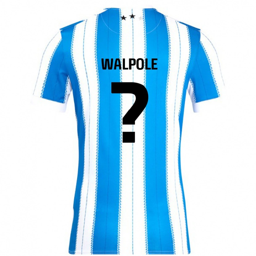 Danxen Kinderen Alex Walpole #0 Blauw Wit Thuisshirt Thuistenue 2024/25 T-Shirt