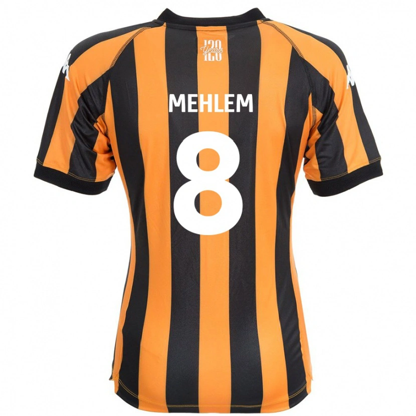 Danxen Kinderen Marvin Mehlem #8 Zwart Amber Thuisshirt Thuistenue 2024/25 T-Shirt