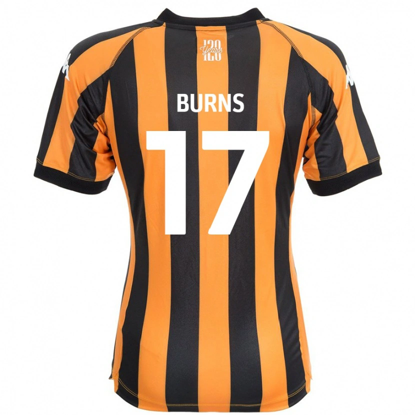 Danxen Kinderen Finley Burns #17 Zwart Amber Thuisshirt Thuistenue 2024/25 T-Shirt