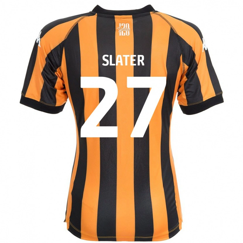 Danxen Kinderen Regan Slater #27 Zwart Amber Thuisshirt Thuistenue 2024/25 T-Shirt