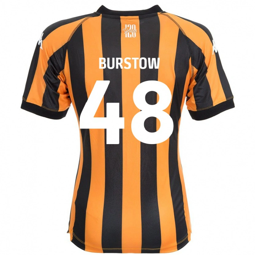 Danxen Kinderen Mason Burstow #48 Zwart Amber Thuisshirt Thuistenue 2024/25 T-Shirt