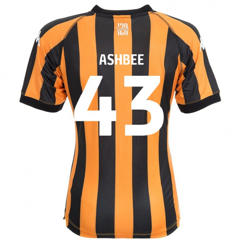 Danxen Kinderen Stanley Ashbee #43 Zwart Amber Thuisshirt Thuistenue 2024/25 T-Shirt