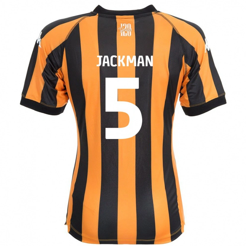 Danxen Kinderen Ellice Jackman #5 Zwart Amber Thuisshirt Thuistenue 2024/25 T-Shirt