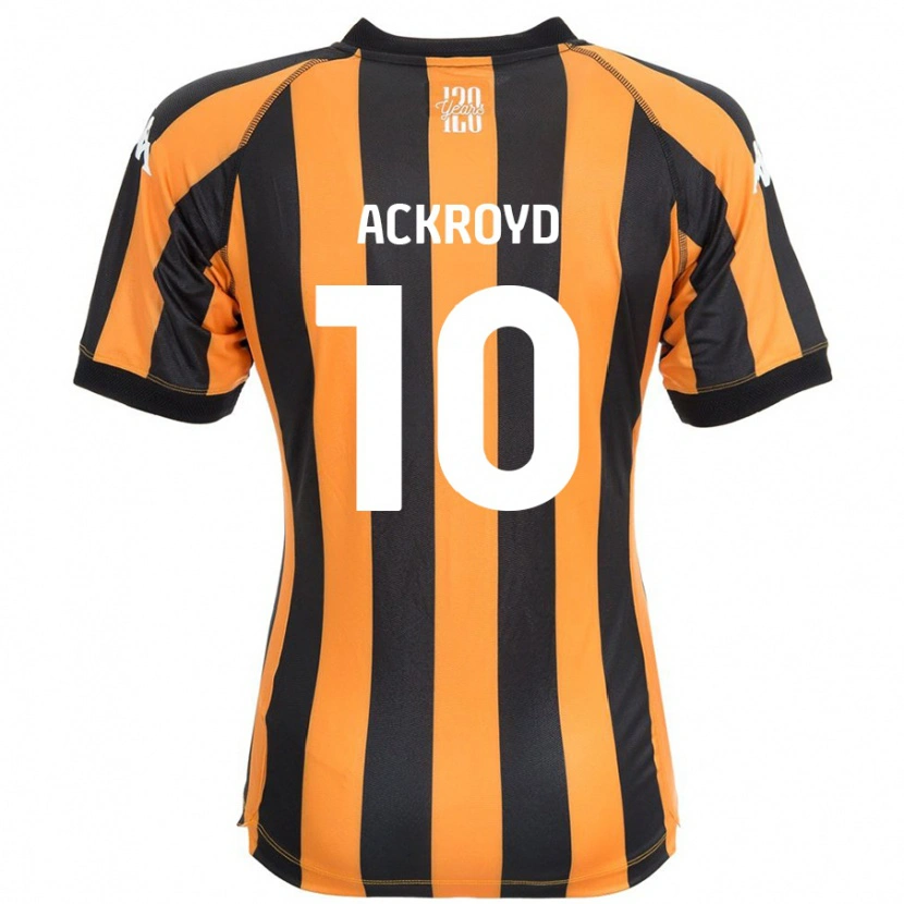 Danxen Kinderen Rachael Ackroyd #10 Zwart Amber Thuisshirt Thuistenue 2024/25 T-Shirt