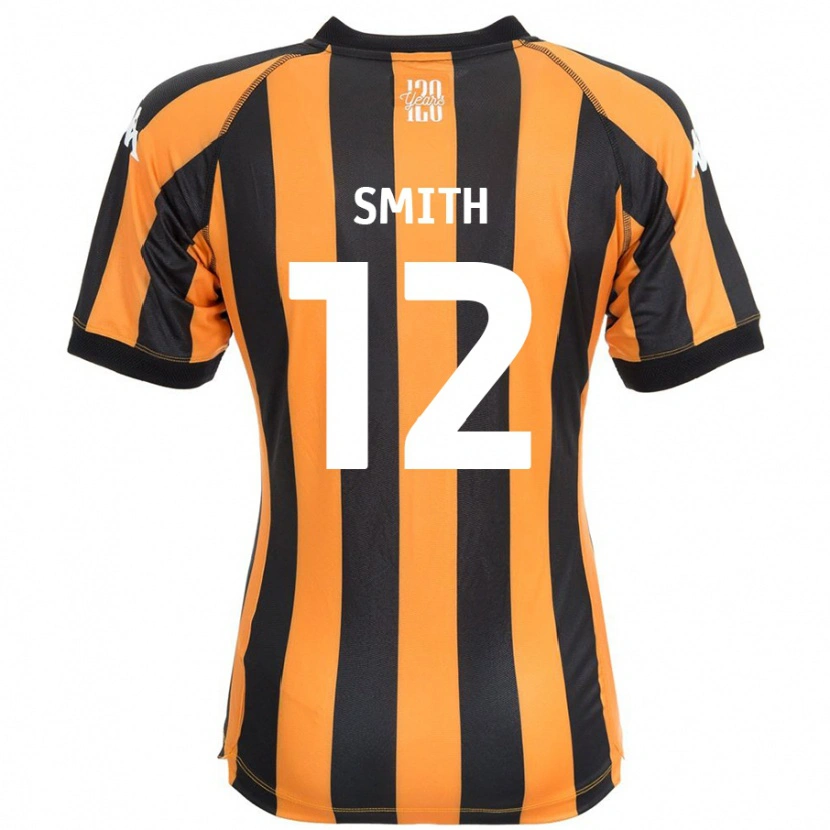 Danxen Kinderen Emily Smith #12 Zwart Amber Thuisshirt Thuistenue 2024/25 T-Shirt