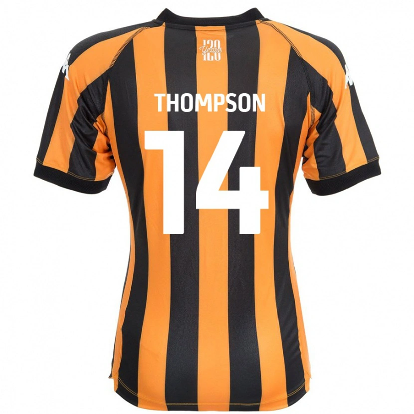 Danxen Kinderen Katie Thompson #14 Zwart Amber Thuisshirt Thuistenue 2024/25 T-Shirt