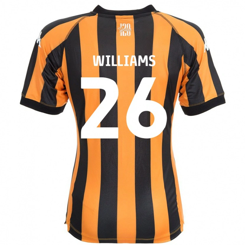 Danxen Kinderen Annabel Williams #26 Zwart Amber Thuisshirt Thuistenue 2024/25 T-Shirt