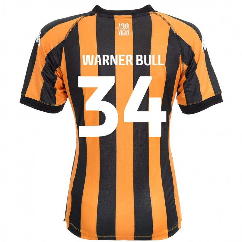 Danxen Kinderen Lucy Warner-Bull #34 Zwart Amber Thuisshirt Thuistenue 2024/25 T-Shirt