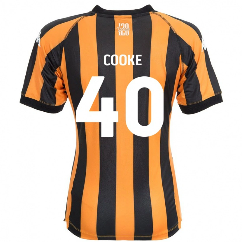 Danxen Kinderen Megan Cooke #40 Zwart Amber Thuisshirt Thuistenue 2024/25 T-Shirt