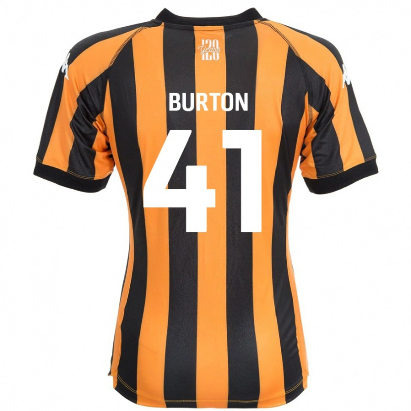 Danxen Kinderen Jess Burton #41 Zwart Amber Thuisshirt Thuistenue 2024/25 T-Shirt