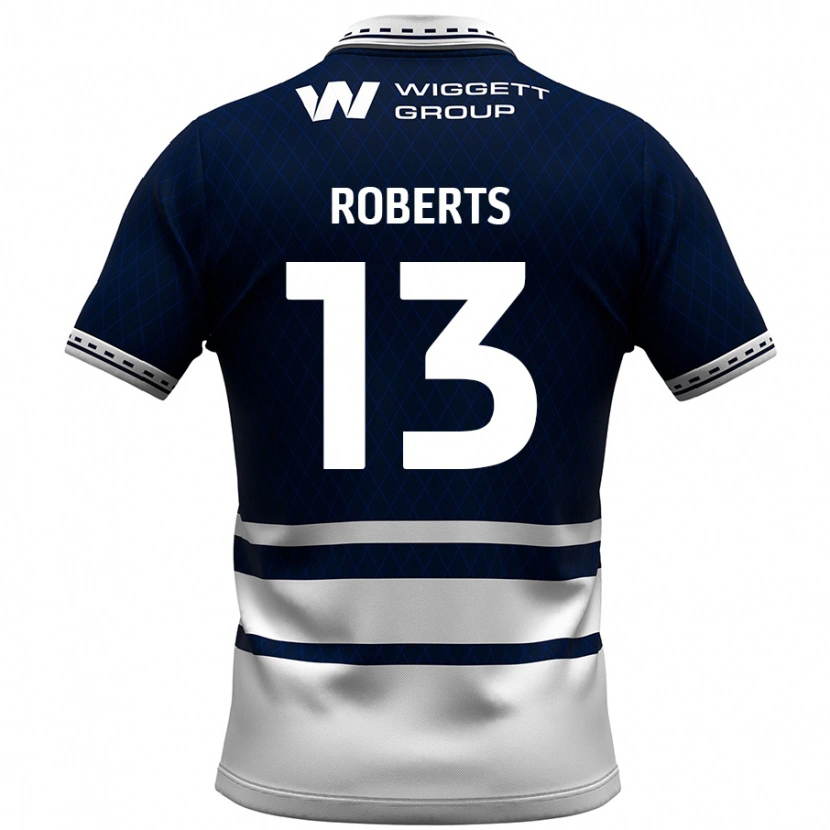 Danxen Kinderen Liam Roberts #13 Marineblauw Wit Thuisshirt Thuistenue 2024/25 T-Shirt