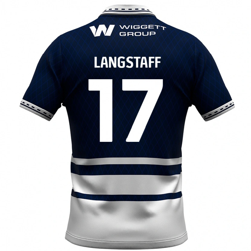 Danxen Kinderen Macaulay Langstaff #17 Marineblauw Wit Thuisshirt Thuistenue 2024/25 T-Shirt