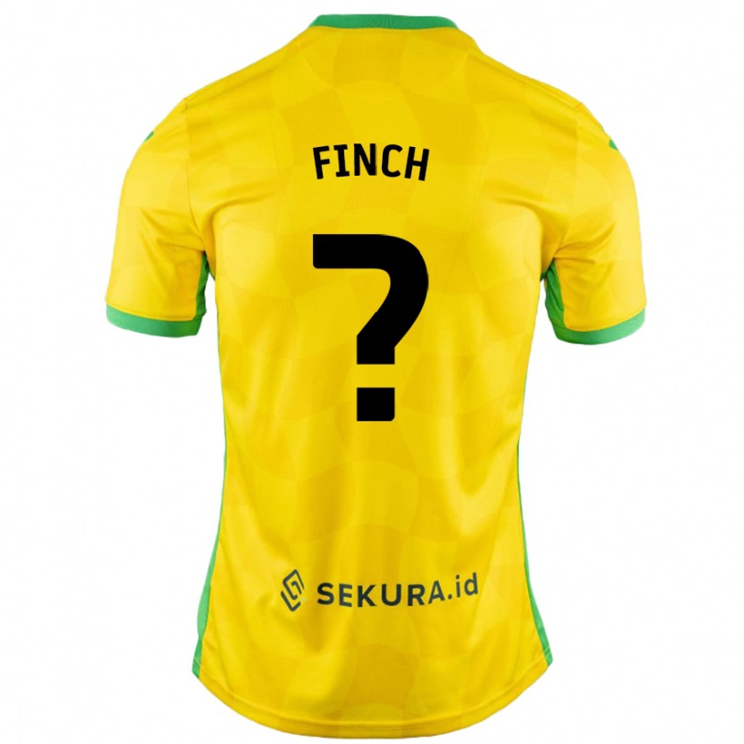 Danxen Kinderen Tom Finch #0 Geel Groen Thuisshirt Thuistenue 2024/25 T-Shirt