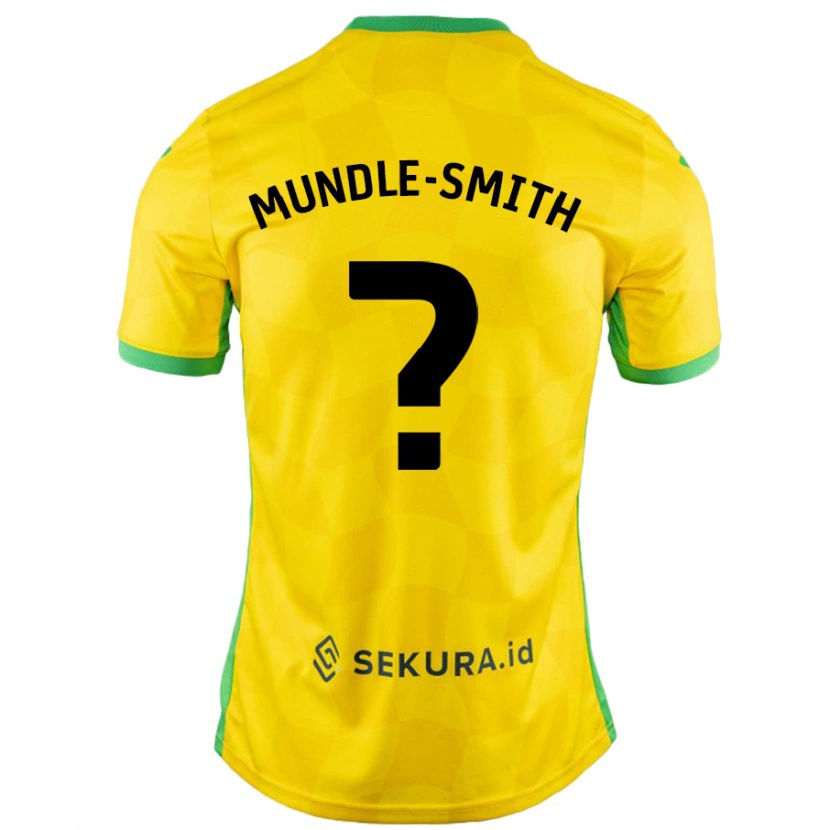 Danxen Kinderen Errol Mundle-Smith #0 Geel Groen Thuisshirt Thuistenue 2024/25 T-Shirt