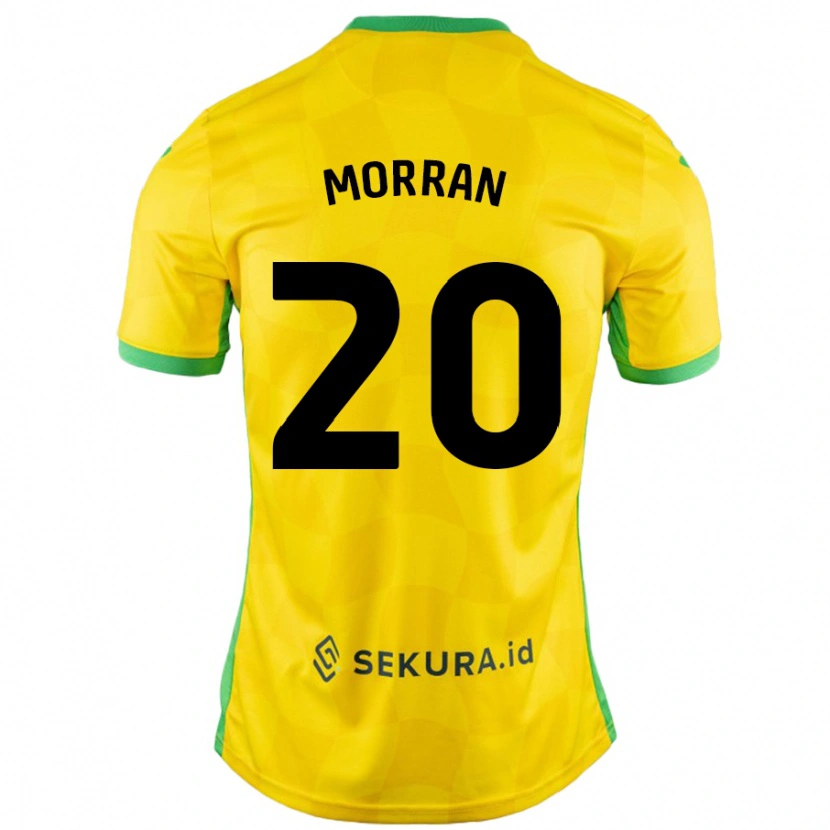 Danxen Kinderen Eloise Morran #20 Geel Groen Thuisshirt Thuistenue 2024/25 T-Shirt