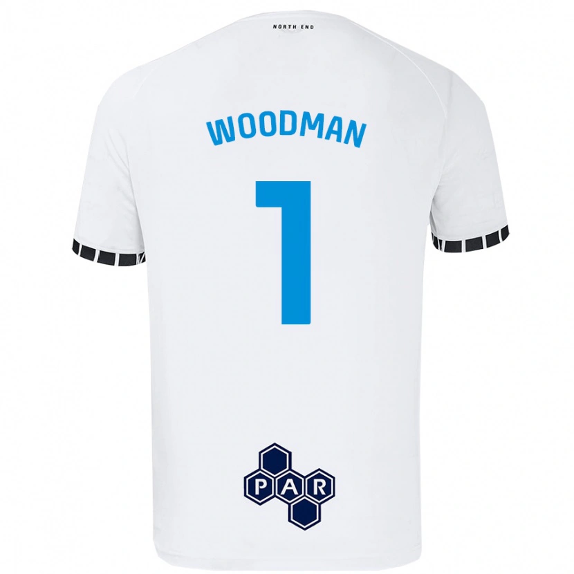 Danxen Kinderen Freddie Woodman #1 Wit Thuisshirt Thuistenue 2024/25 T-Shirt