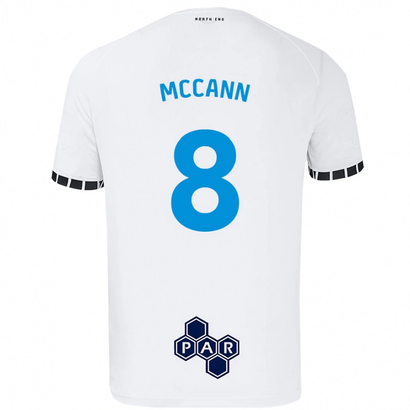 Danxen Kinderen Ali Mccann #8 Wit Thuisshirt Thuistenue 2024/25 T-Shirt