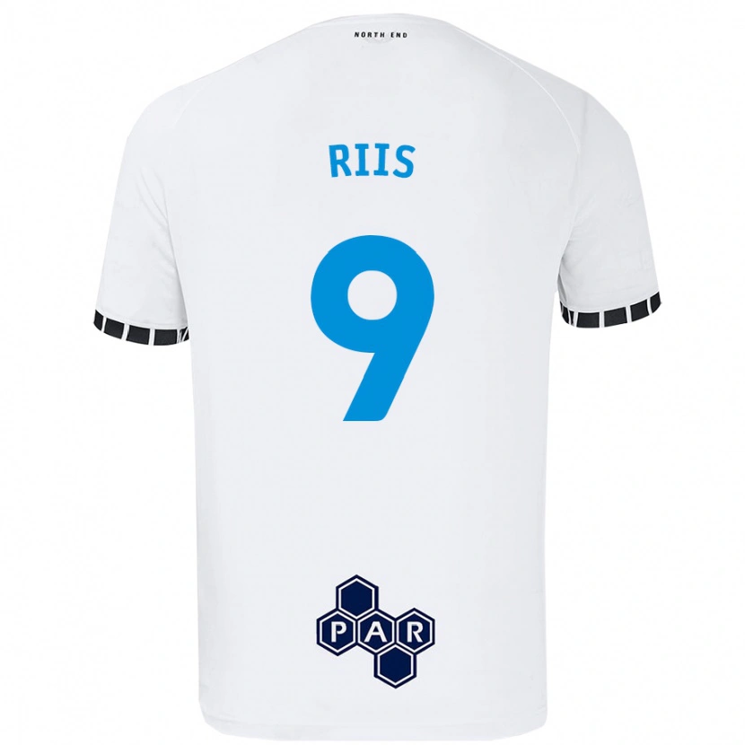 Danxen Kinderen Emil Riis #9 Wit Thuisshirt Thuistenue 2024/25 T-Shirt