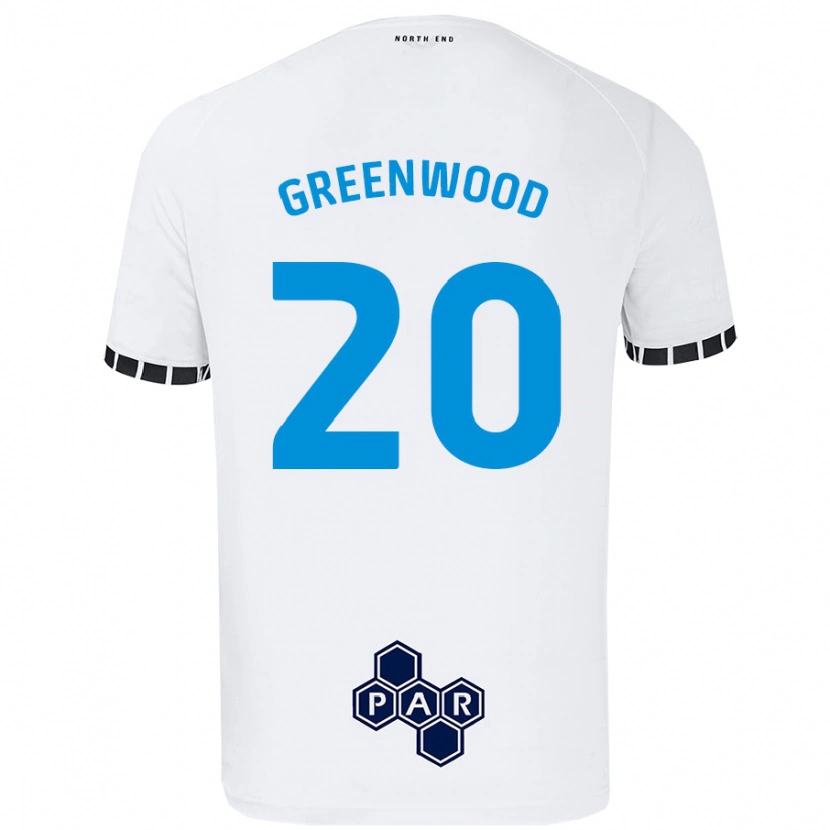 Danxen Kinderen Sam Greenwood #20 Wit Thuisshirt Thuistenue 2024/25 T-Shirt