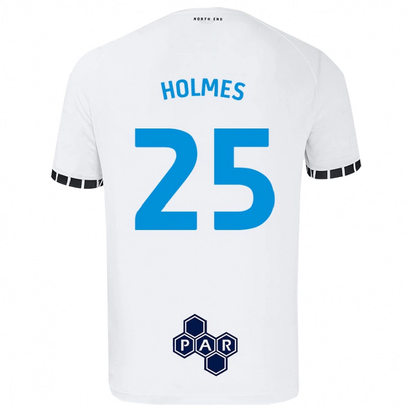 Danxen Kinderen Duane Holmes #25 Wit Thuisshirt Thuistenue 2024/25 T-Shirt