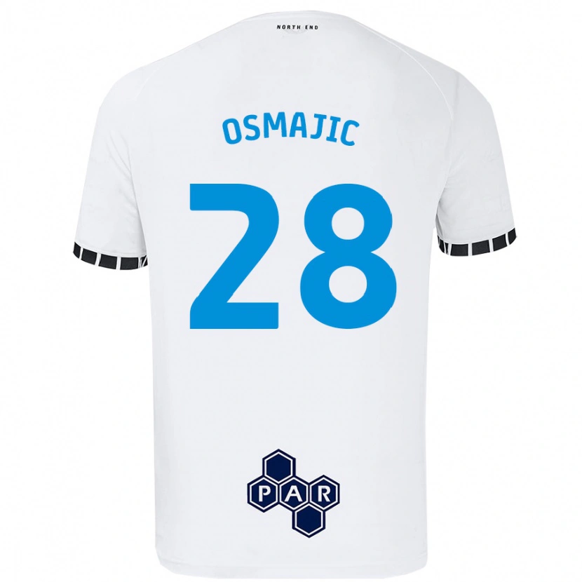 Danxen Kinderen Milutin Osmajic #28 Wit Thuisshirt Thuistenue 2024/25 T-Shirt