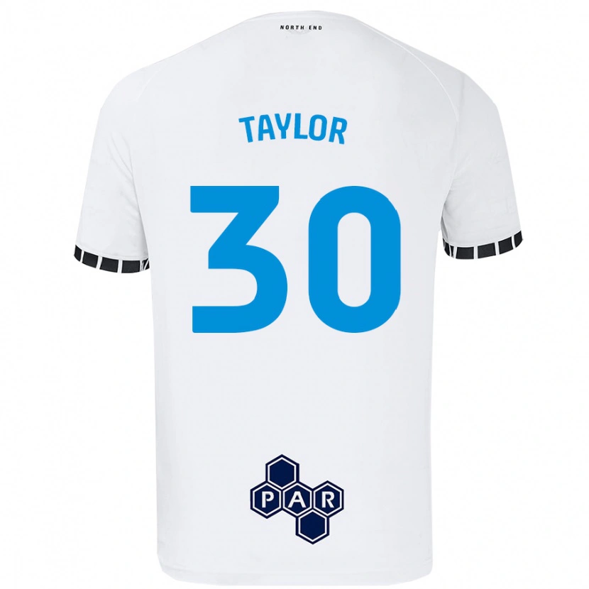 Danxen Kinderen Kian Taylor #30 Wit Thuisshirt Thuistenue 2024/25 T-Shirt