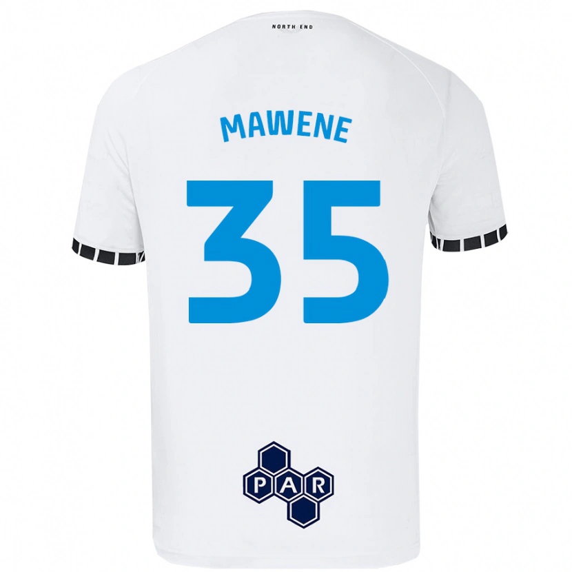 Danxen Kinderen Noah Mawene #35 Wit Thuisshirt Thuistenue 2024/25 T-Shirt