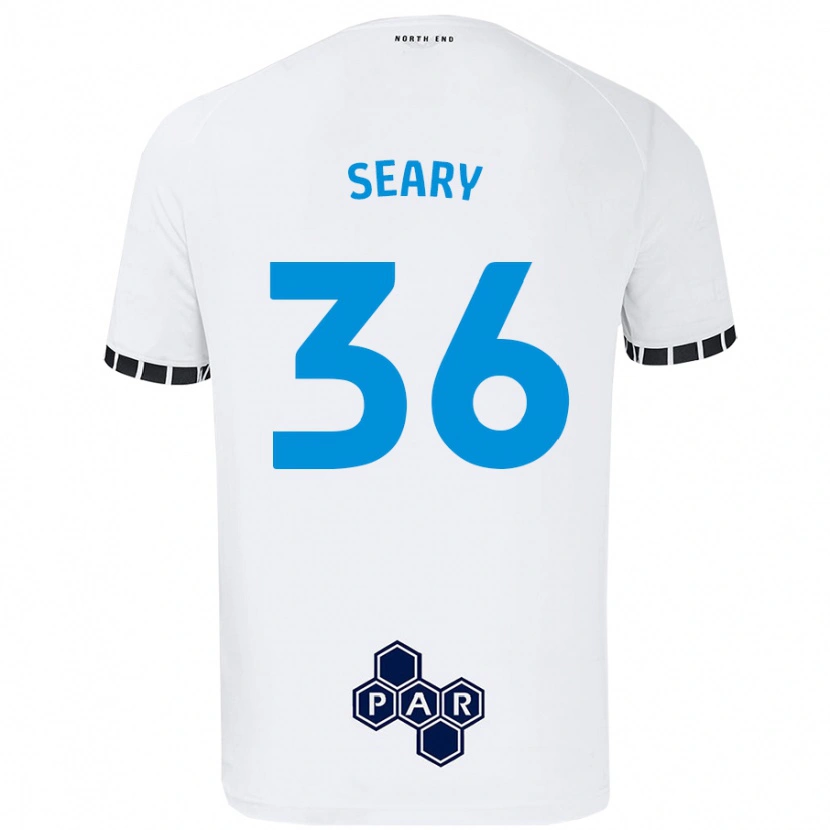 Danxen Kinderen Josh Seary #36 Wit Thuisshirt Thuistenue 2024/25 T-Shirt