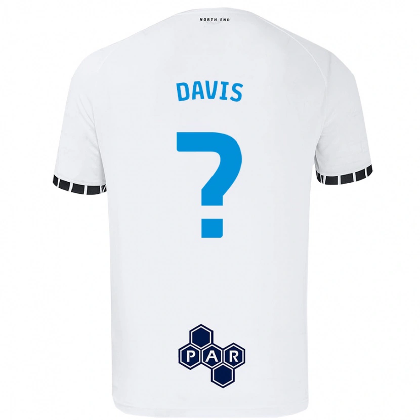 Danxen Kinderen Tommy Davis #0 Wit Thuisshirt Thuistenue 2024/25 T-Shirt