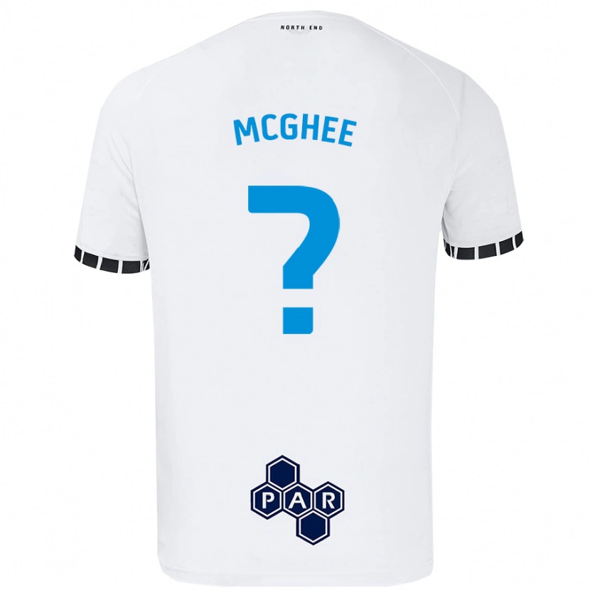 Danxen Kinderen Cole Mcghee #0 Wit Thuisshirt Thuistenue 2024/25 T-Shirt