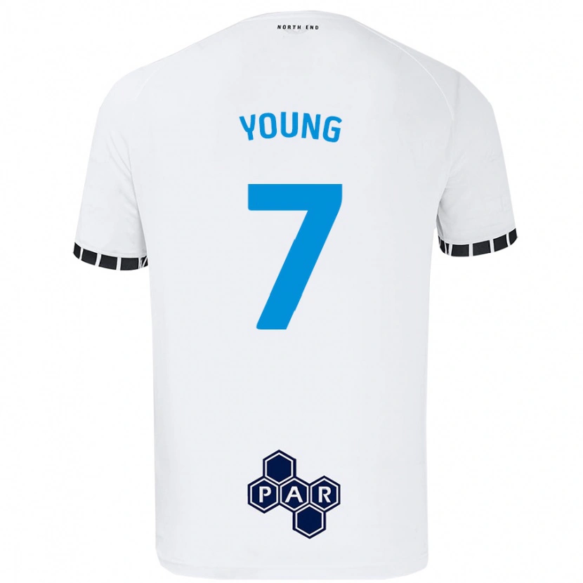 Danxen Kinderen Danielle Young #7 Wit Thuisshirt Thuistenue 2024/25 T-Shirt