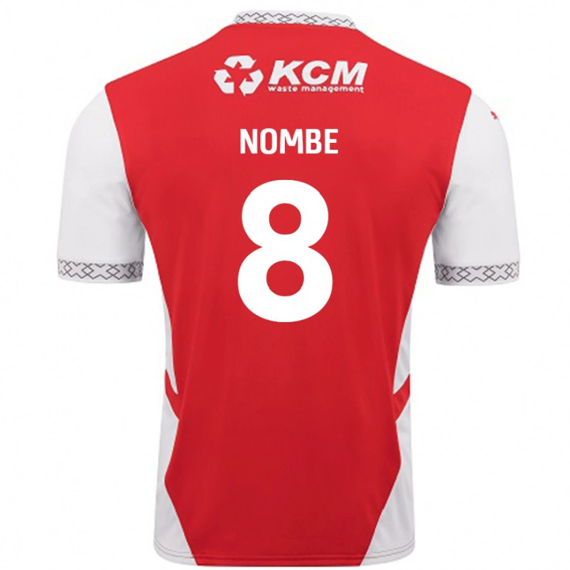 Danxen Kinderen Sam Nombe #8 Rood Wit Thuisshirt Thuistenue 2024/25 T-Shirt