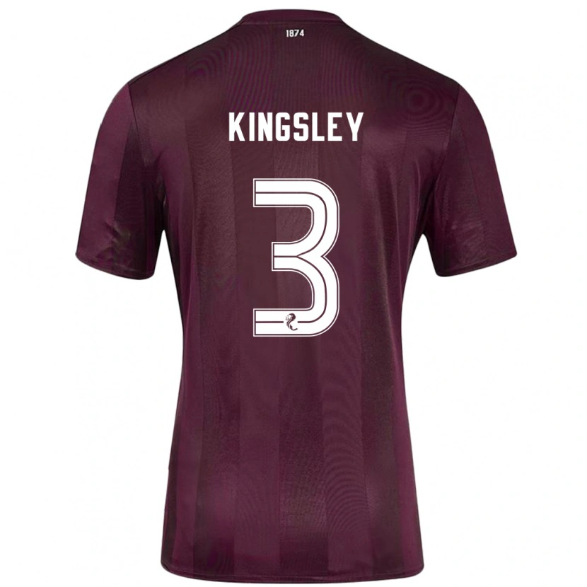 Danxen Kinderen Stephen Kingsley #3 Bordeauxrood Thuisshirt Thuistenue 2024/25 T-Shirt