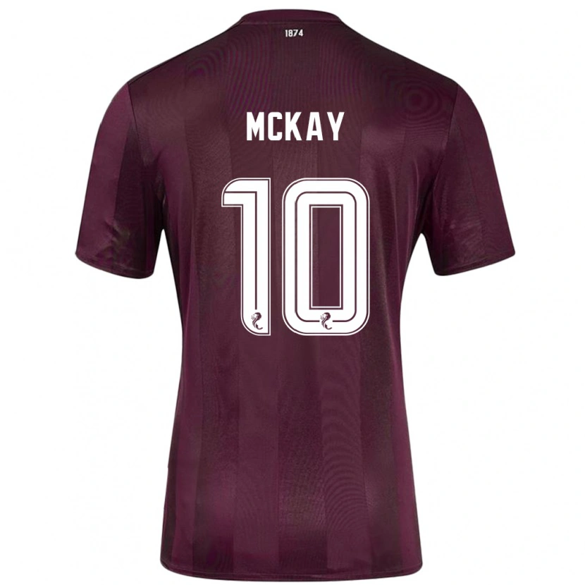 Danxen Kinderen Barrie Mckay #10 Bordeauxrood Thuisshirt Thuistenue 2024/25 T-Shirt