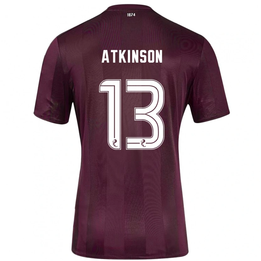 Danxen Kinderen Nathaniel Atkinson #13 Bordeauxrood Thuisshirt Thuistenue 2024/25 T-Shirt