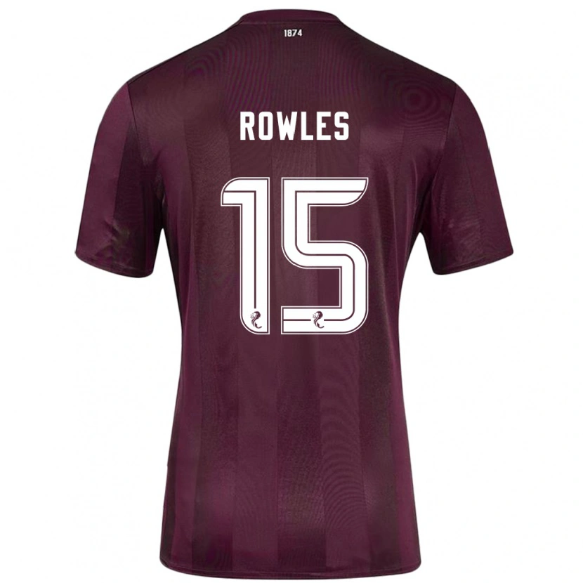 Danxen Kinderen Kye Rowles #15 Bordeauxrood Thuisshirt Thuistenue 2024/25 T-Shirt