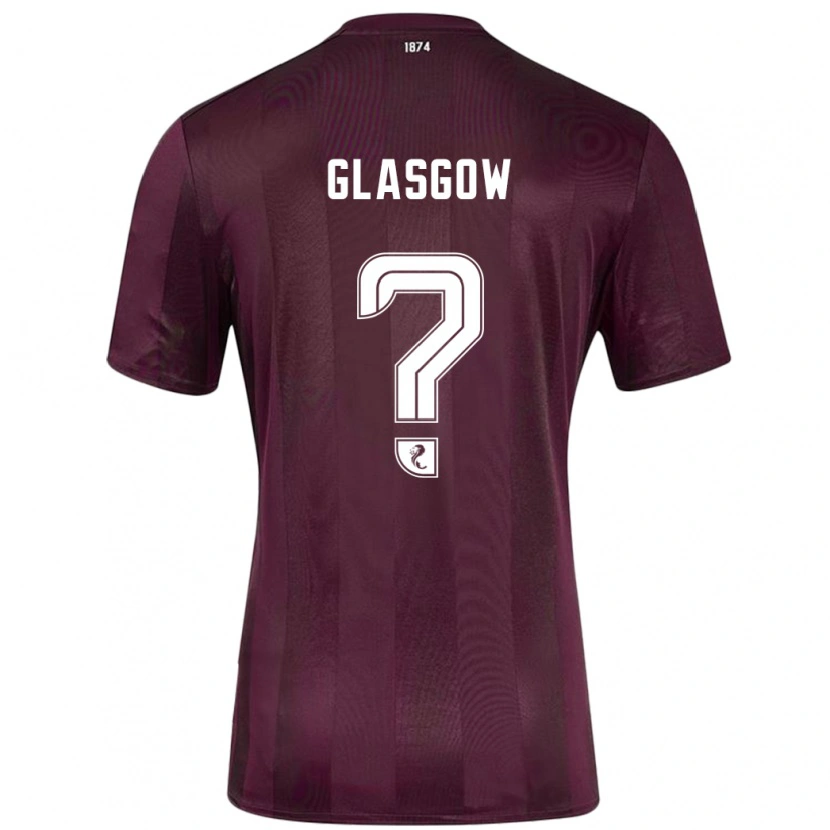 Danxen Kinderen Euan Glasgow #0 Bordeauxrood Thuisshirt Thuistenue 2024/25 T-Shirt