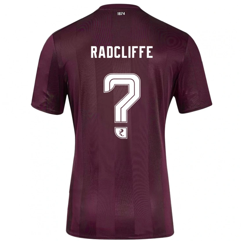 Danxen Kinderen Josh Radcliffe #0 Bordeauxrood Thuisshirt Thuistenue 2024/25 T-Shirt