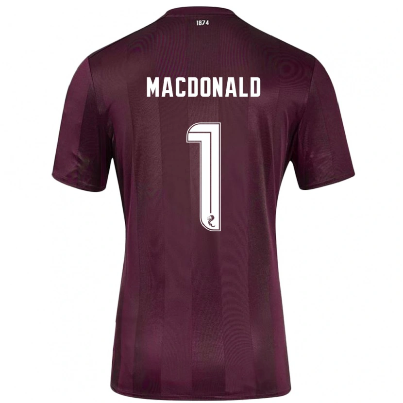 Danxen Kinderen Jamie Macdonald #1 Bordeauxrood Thuisshirt Thuistenue 2024/25 T-Shirt