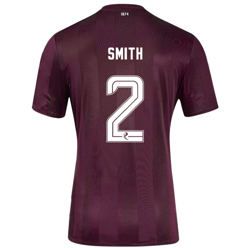 Danxen Kinderen Lucas Smith #2 Bordeauxrood Thuisshirt Thuistenue 2024/25 T-Shirt