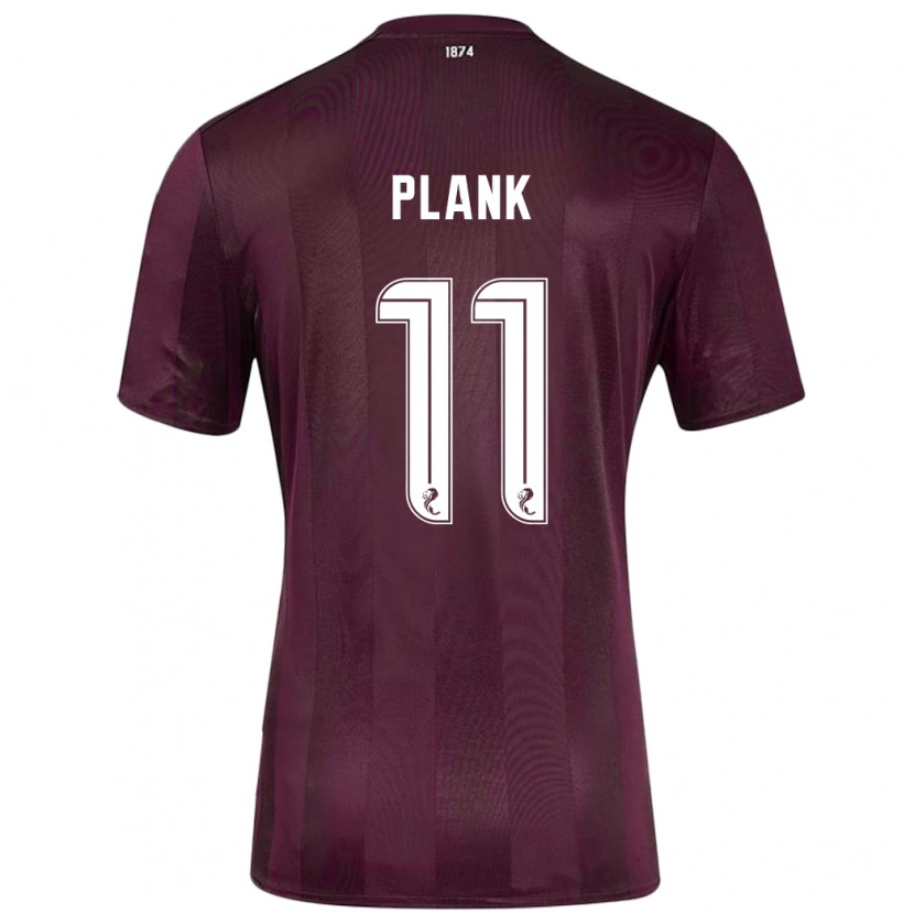 Danxen Kinderen Dom Plank #11 Bordeauxrood Thuisshirt Thuistenue 2024/25 T-Shirt