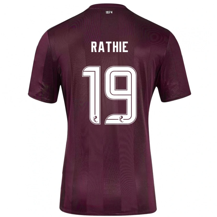 Danxen Kinderen Luke Rathie #19 Bordeauxrood Thuisshirt Thuistenue 2024/25 T-Shirt